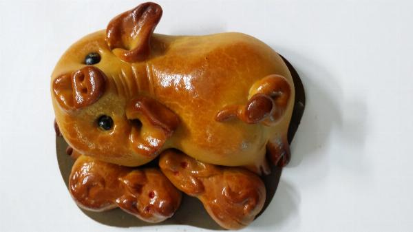 HEO ĐÀN 1 (1 mẹ 2 con) - 200g 1 trứng — Bánh Trung Thu Thiếu Nhi Đồng Khánh Bông Lúa Vàng